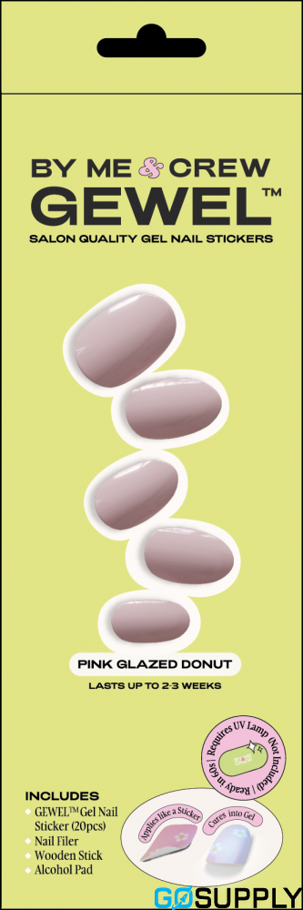 BMC GEWEL GEL NAIL STICKERS - Color: PINK GLAZED DONUT