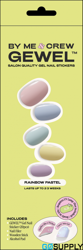 BMC GEWEL GEL NAIL STICKERS - Color: RAINBOW PASTEL
