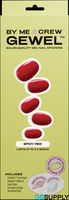 BMC GEWEL GEL NAIL STICKERS - Color: SPICY RED - Packet (20 Single)