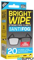 BRIGHT WIPE - Type: Antifog Lens Wipe Pack Size: 20PK