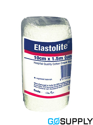 Bandage Crepe Cotton White Elastolite 10Cmx1.5M