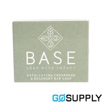 Base (Soap With Impact) Soap Bar - Weight: 120g Fragrance: Exfoliating Cedarwood & Rosemary Packaging: Boxed