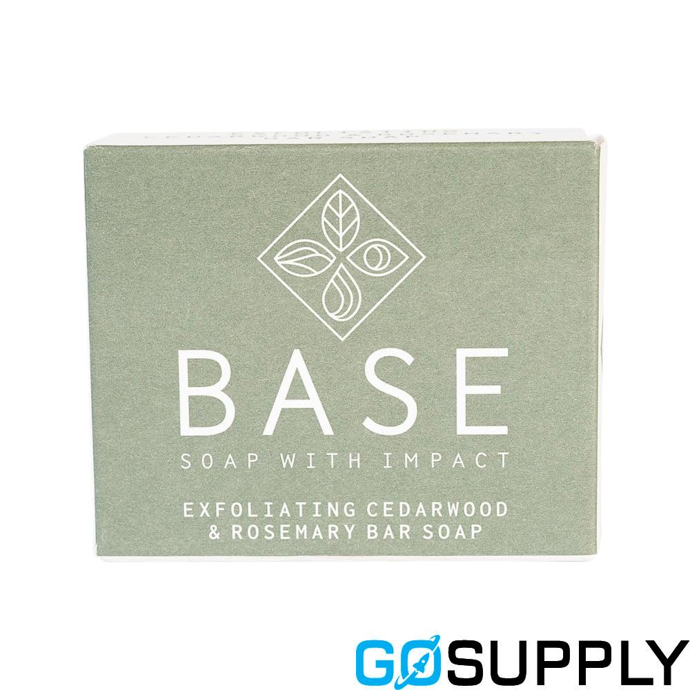 Base (Soap With Impact) Soap Bar - Weight: 120g Fragrance: Exfoliating Cedarwood & Rosemary Packaging: Boxed