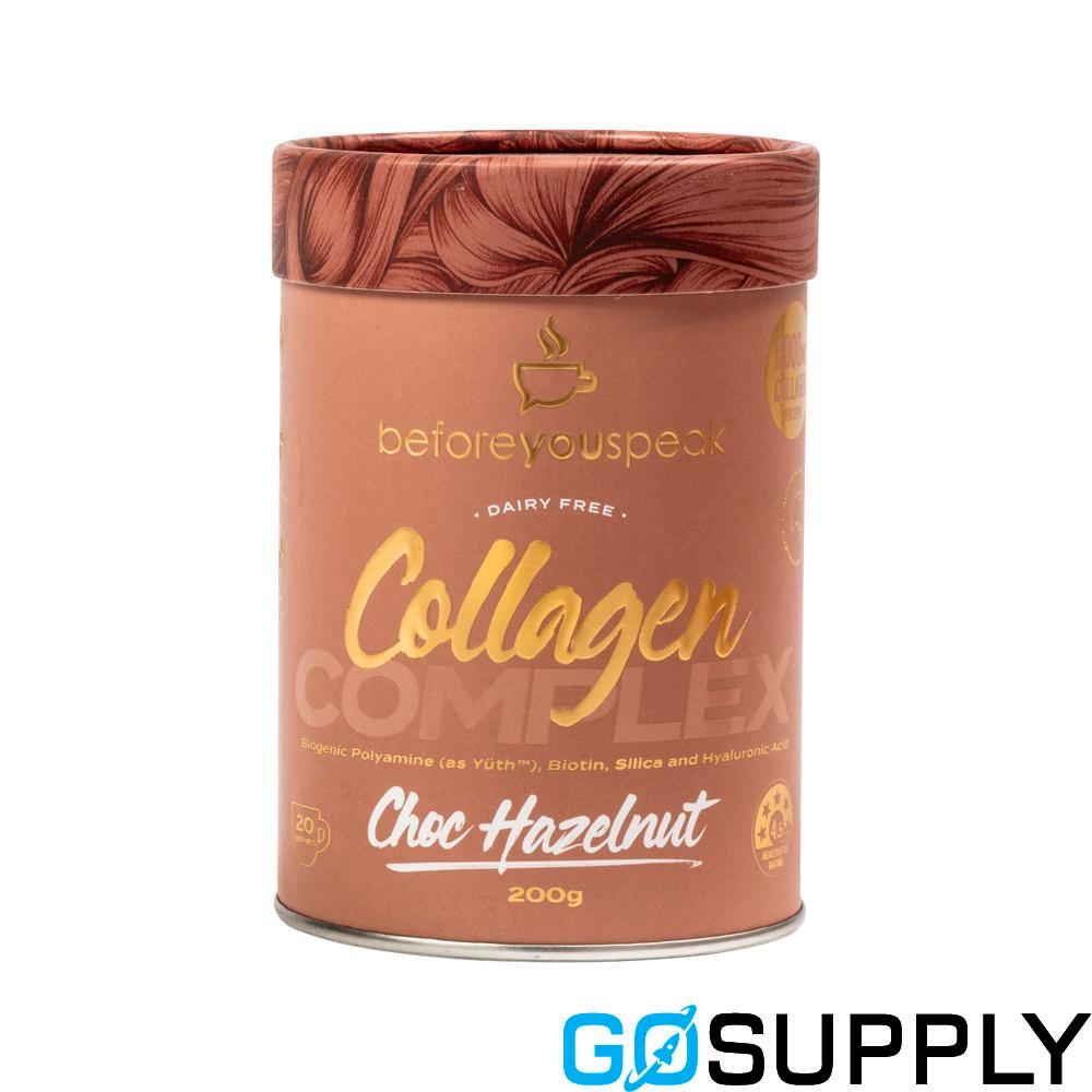 Before You Speak Collagen Complex - Weight: 200g Flavour: Choc Hazelnut