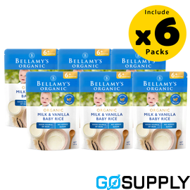 Bellamys Baby Rice with Prebiotic - 125g - x6