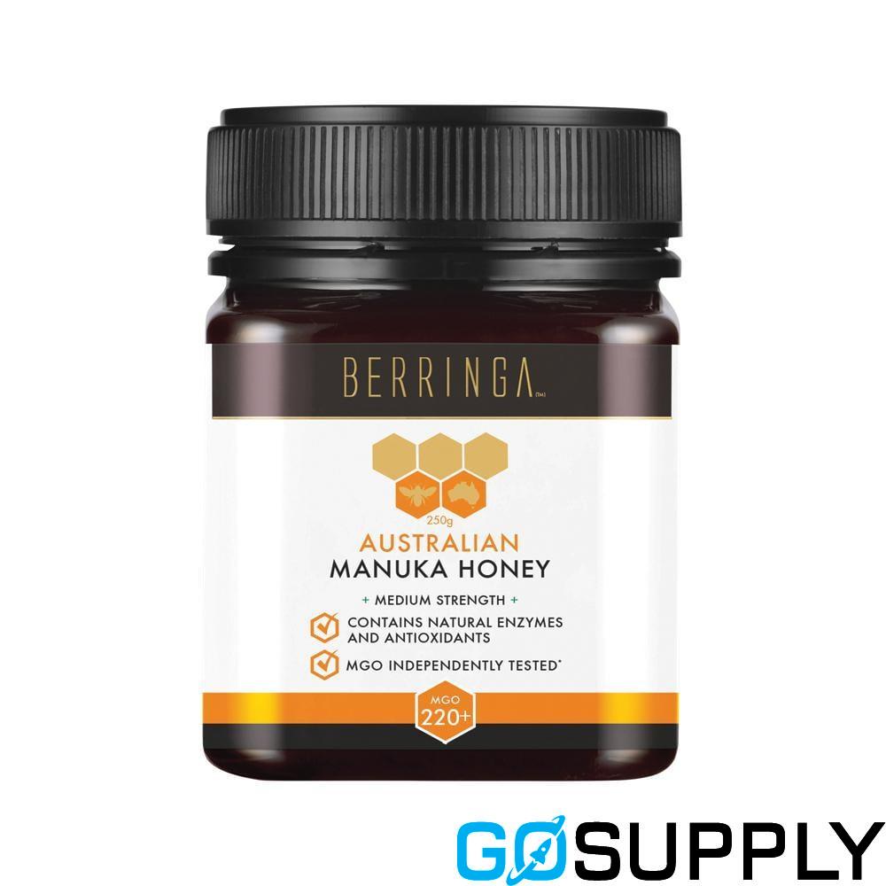 Berringa Australian Manuka Honey - Weight: 250g Strength: Medium (MGO 220+)