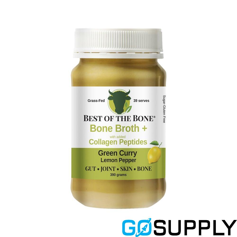 Best of the Bone Bone Broth Beef Concentrate - Weight: 390g Flavour: Green Curry Lemon Pepper