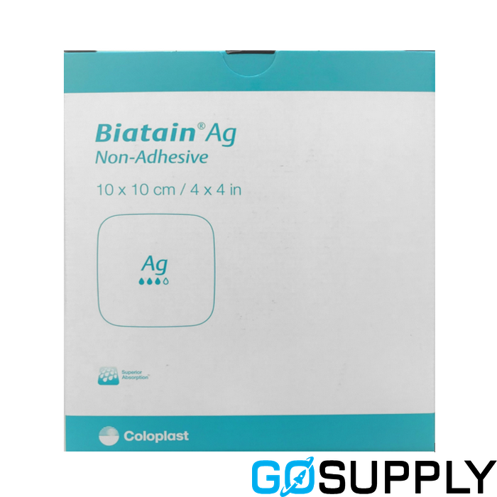 Biatain Ag Anti Bacterial Non-Adhesive Foam 10 X 20cm