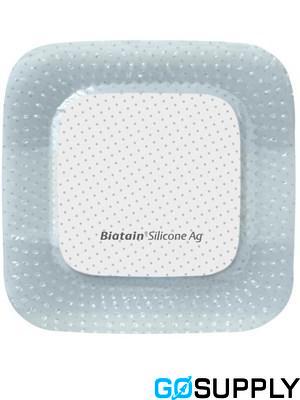 Biatain Silicone Ag Adhesive Foam - Size: 10 x 10cm Unit of measurement: 1 Box Number of Units per unit of measurement: 5