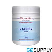 BioActiv Healthcare Compounding Range - Type: L Lysine (Pure) Weight: 240g