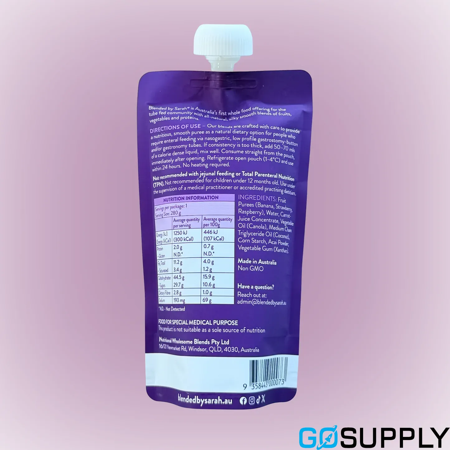 Blended by Sarah (Berry Smoothie · 280g)