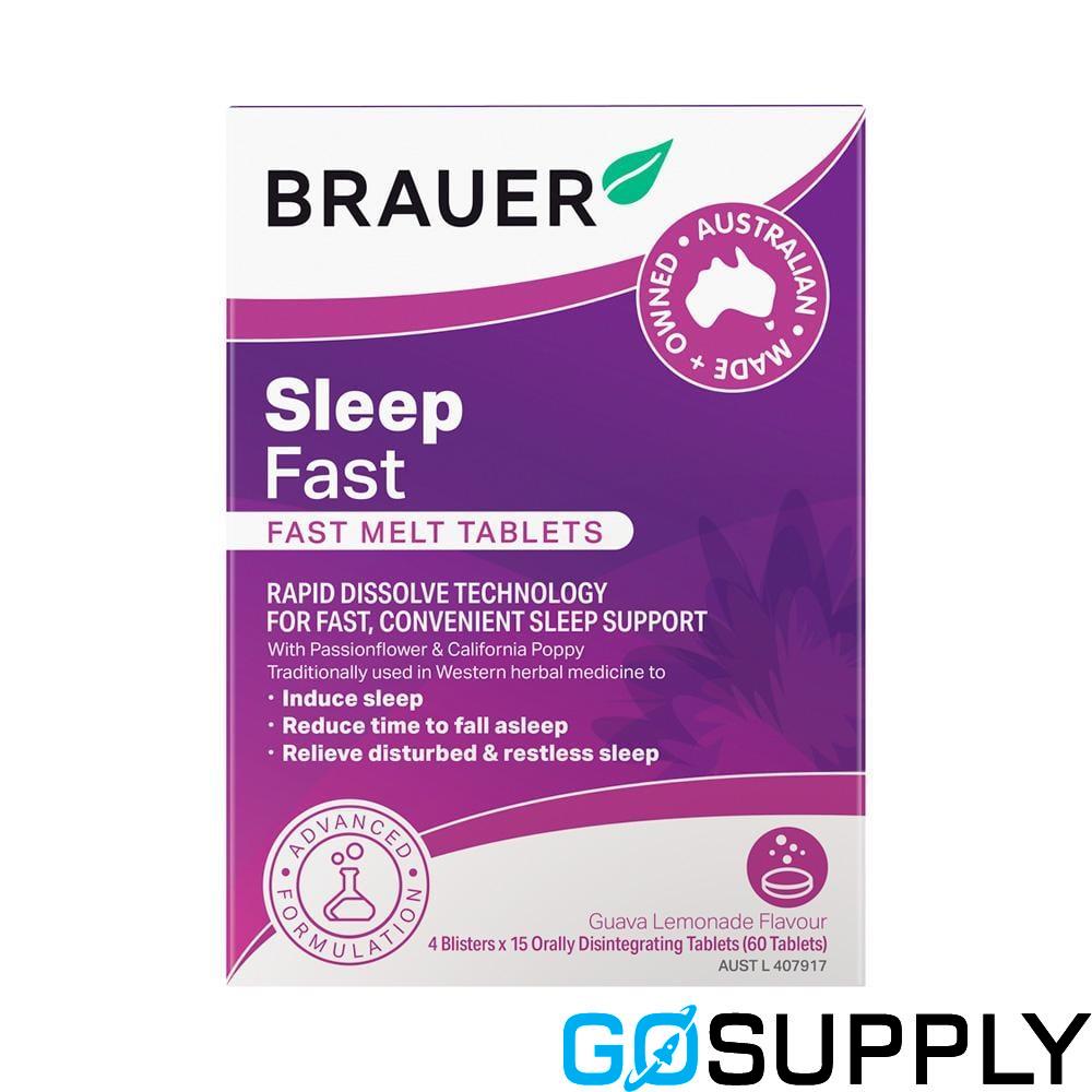 Brauer Sleep Products - Type: Fast Melt Flavour: Guava Lemonade Tablet Count: 60t