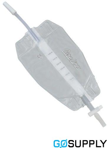 CARELINE URINE DRAINAGE BAG - Tube Type: SHORT TUBE Volume: 500ML Model: 12 613