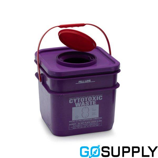 CONTAINER SHARPS CYTOTOXICWASTE PURPLE 17LT