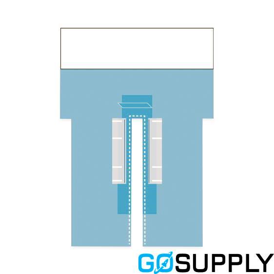 Cardiovascular Split Drape with Pouches