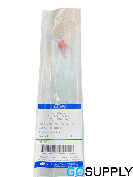 Cliny Catheter 18G Adult 5Cc Foley 2-Way Round Silicone 35Cm 05-1318 - Pack of 10