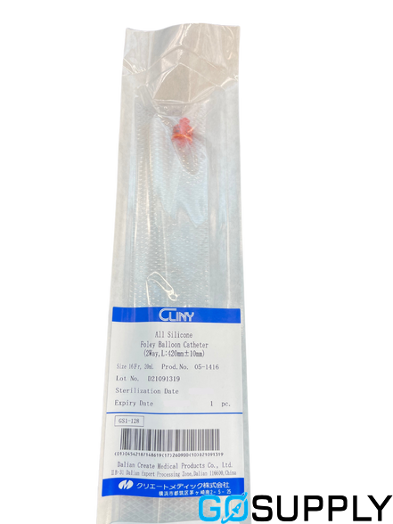 Cliny Catheter 24 G Adult 10cc Silicone 35 Cm