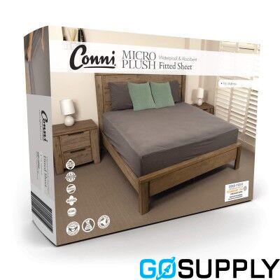 Conni - Micro-Plush Waterproof Mattress Protector - Double Bed - x1