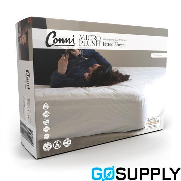 Conni Micro-Plush Waterproof Mattress Protector - Size: Queen Bed