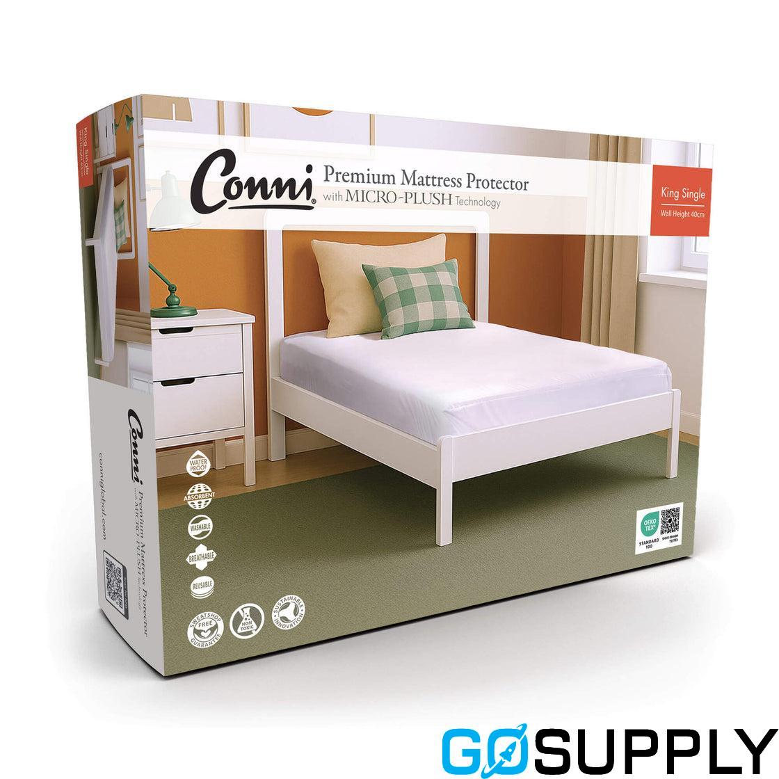 Conni Micro-Plush Waterproof Mattress Protector (Single Bed)