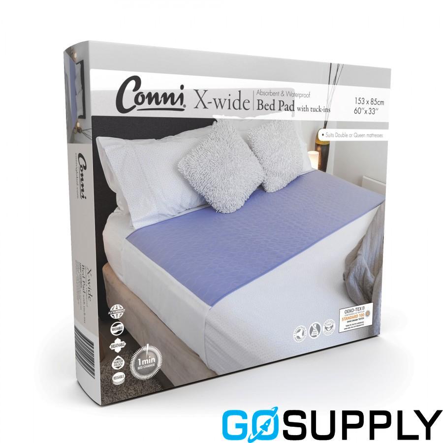 Conni X-wide Reusable Bed Pad with Tuck-ins (Mauve)