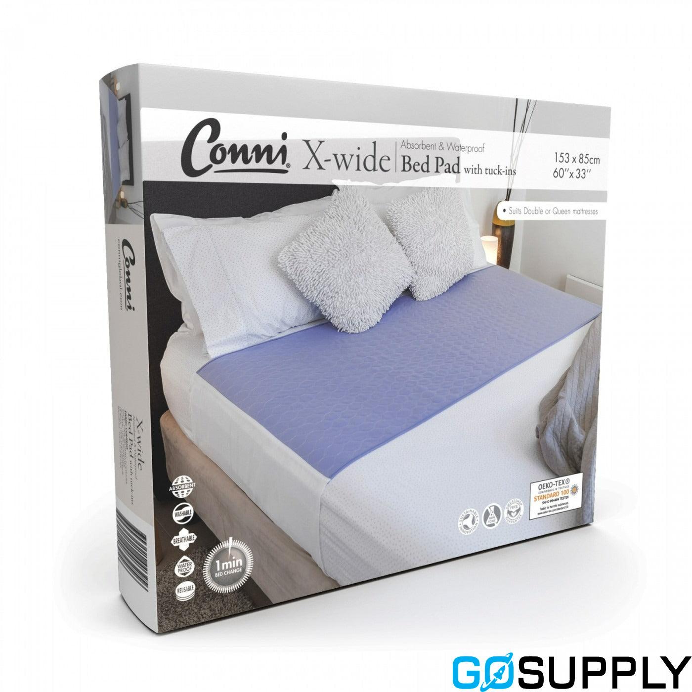 Conni X-wide Reusable Bed Pad with Tuck-ins (Mauve)