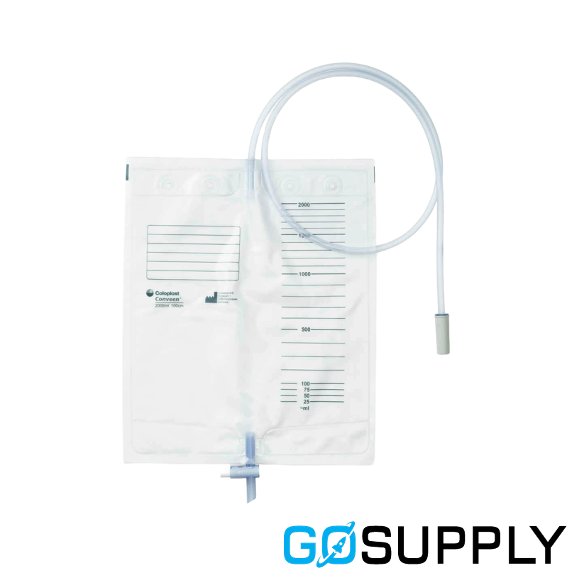 Conveen Basic Bedside Drainage Bag with T-Tap (100 cm · 2000 mL · Non-Sterile)