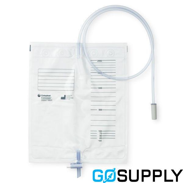 Conveen Basic Bedside Drainage Bag with T-Tap (100 cm · 2000 mL · Non-Sterile)
