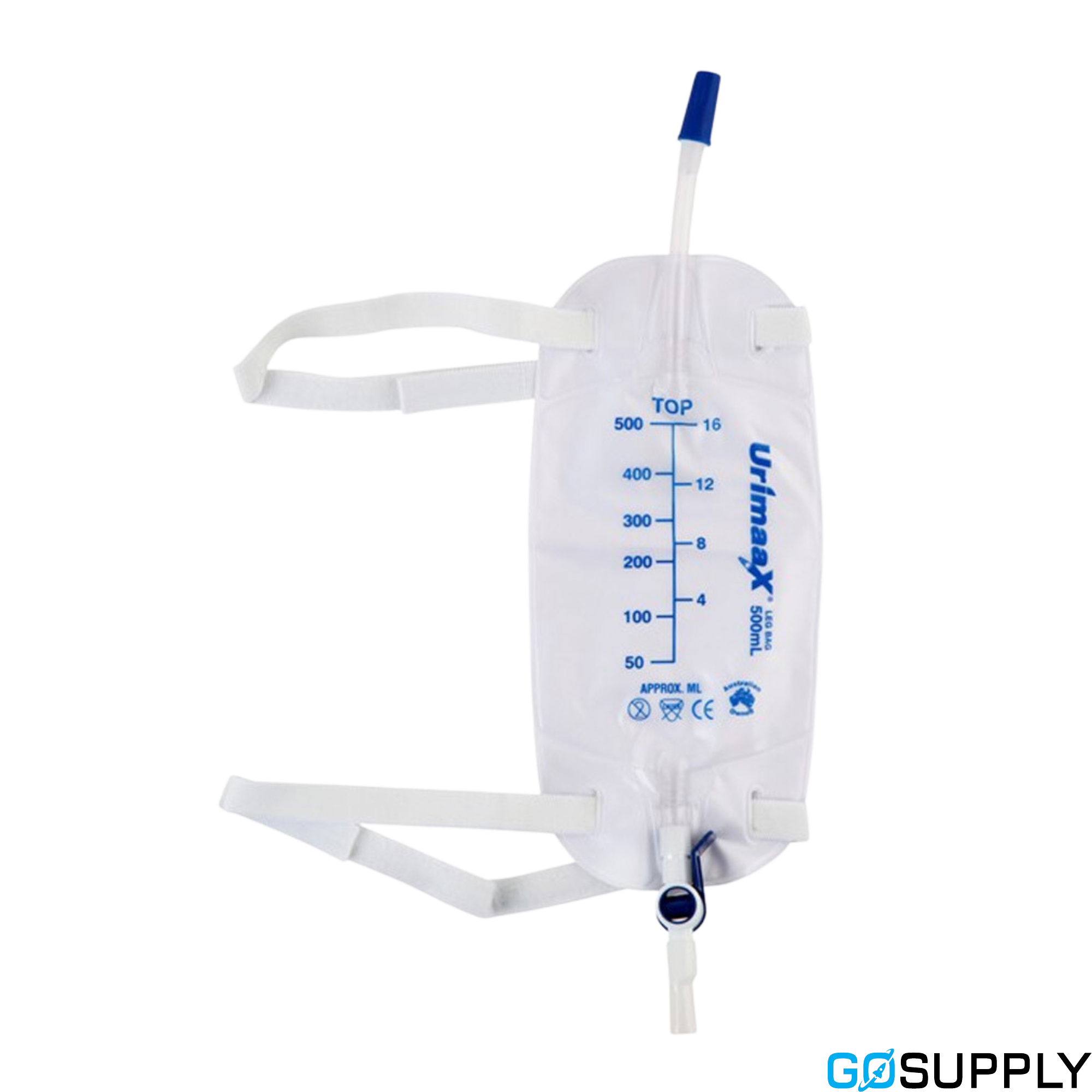 Conveen Security+ Leg Bag - Tube Length: 6cm Capacity: 500ml Sterility: Sterile