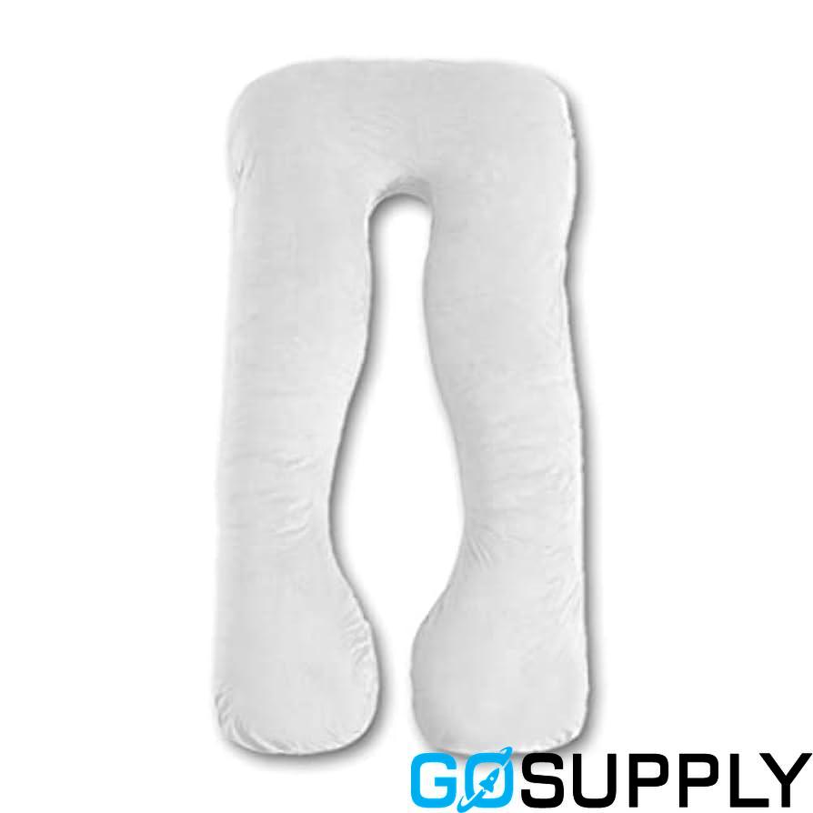 Cotton Cover U-Shape Pillow - White