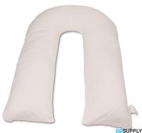 Cotton Cover U-Shape Pillow - White