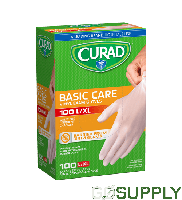 Curad Exam Gloves Vinyl - Size: Extra Large - Packet (100 each)