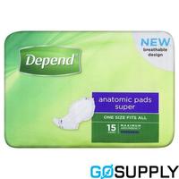 DEPEND PADS - Capacity: 2500ML - Packet (15 Single)