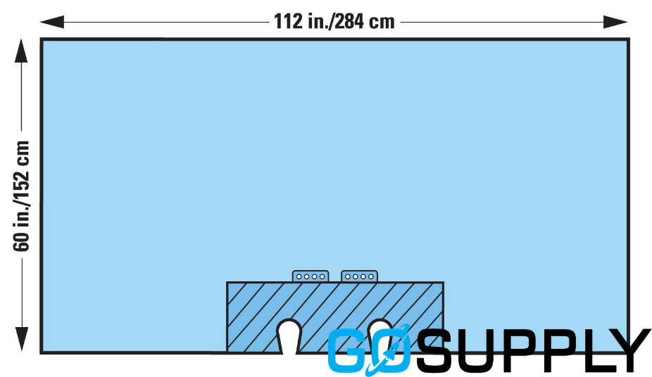 DRAPE ORTHOARTS SHOULDER - Size: 284.5X152.5CM Sterility: 15X20CM ST