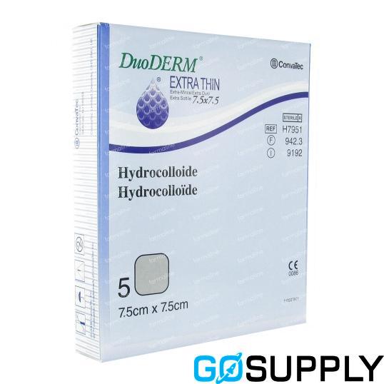 DUODERM X/THIN DRS - Size: 7.5X7.5CM Pack Size: 5