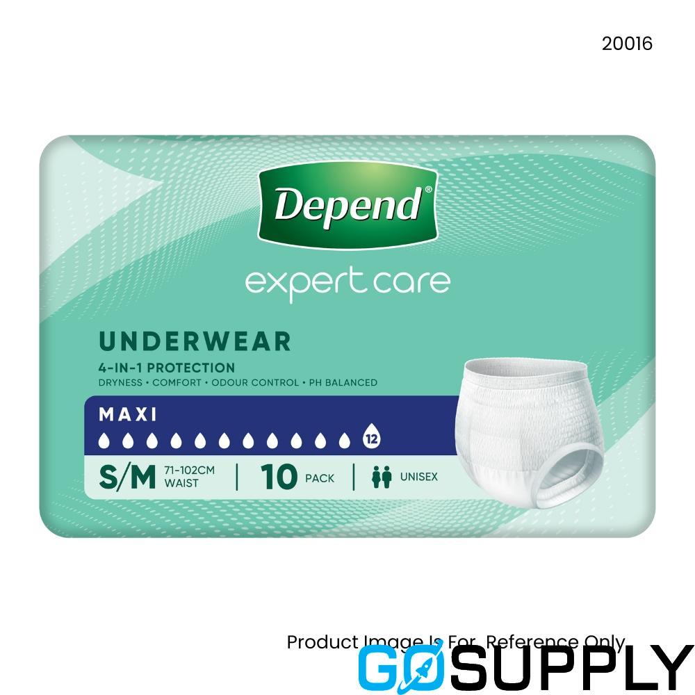 Depend Expert Care Underwear Maxi Unisex, 12 Drops (XLarge)