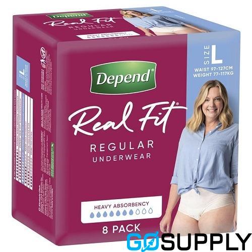 Depend RealFit Underwear Women - Size: Large