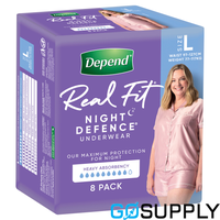 Depend Real Fit Night Defence Underwear Heavy Absorbency (Large) - Pack