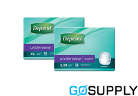 Depend Underwear Super Unisex - Size: Large - Carton (4 Box x 12 each)