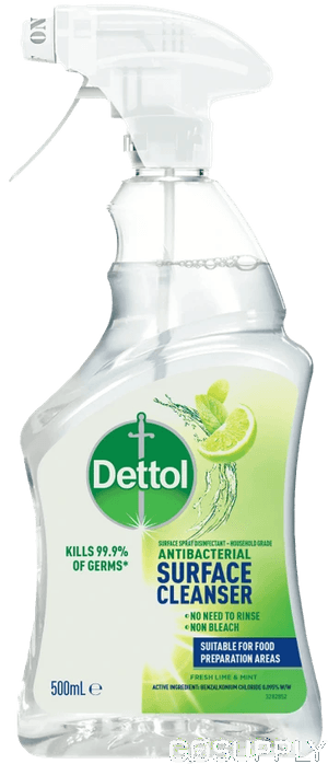 Dettol Antibacterial Surface Cleanser Trigger Fresh Lime & Mint 500ml