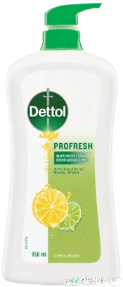 Dettol Profresh Shower Gel Body Wash Lemon And Lime 950ml