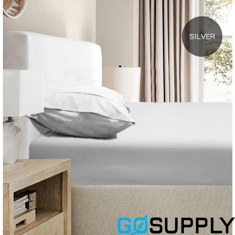 Double Bed Sheet set White 2000TC x1