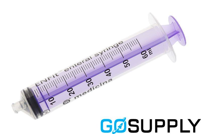 ENTEREL ENFIT SYRINGE - Volume: 60ML Feature: SINGLE USE - PURPLE