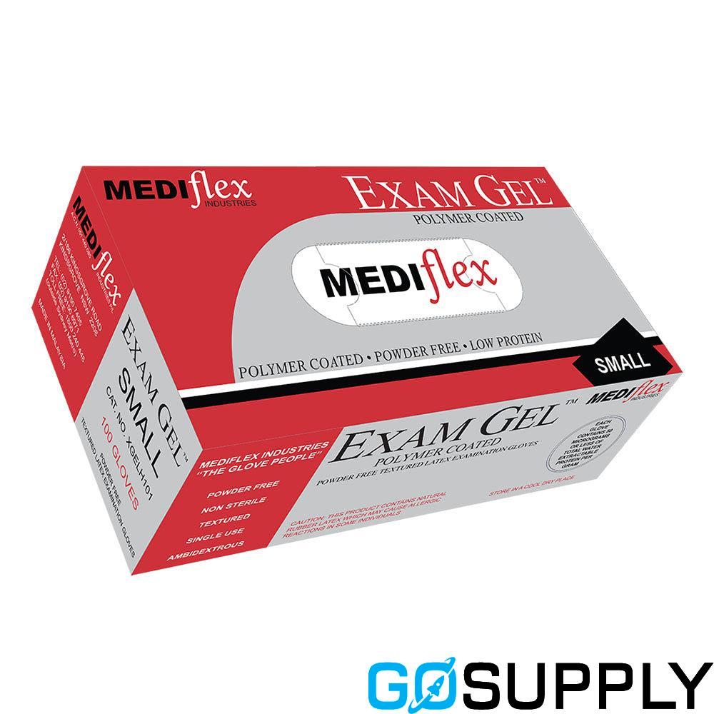 EXAMGEL LATEX GLOVES POWDER FREE (Small)