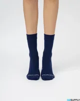Loose Top Crew Seamless Feel Sock (Adults) - Midnight Blue