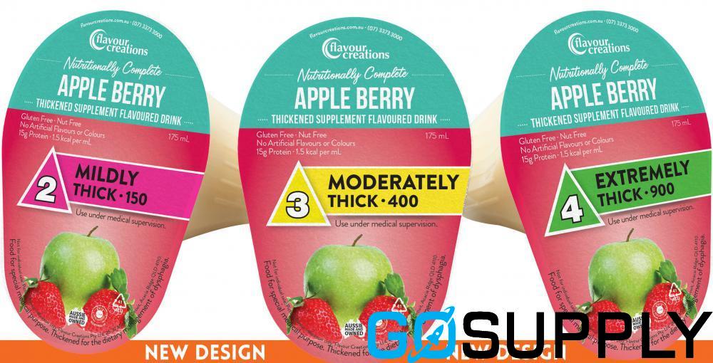 FMR NC APPLE BERRY - Volume: 400 Thickness: MODERATELY THICK IDDSI LEVEL: 3