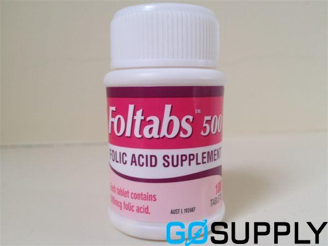 FOLTABS TAB - Dosage: 500MCG Pack Size: 100