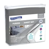 Protect-A-Bed Fusion Tencel K/Single Sheet Set Charcoal