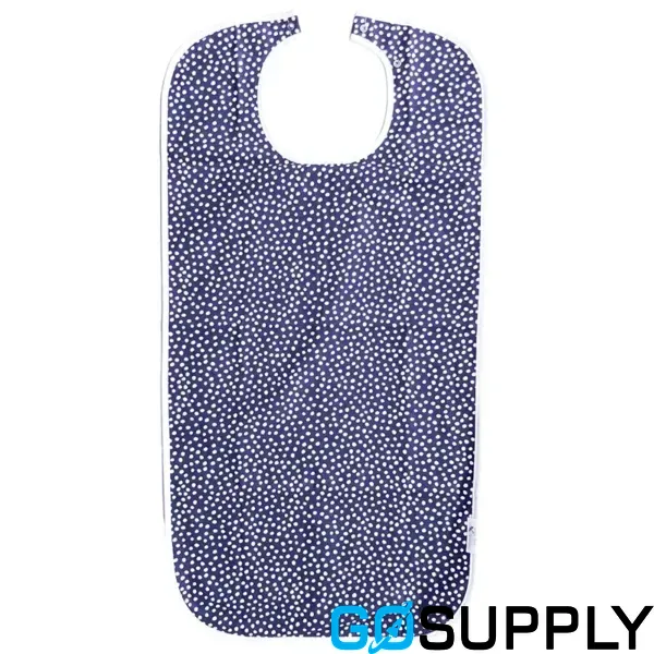 Feeding Bib - Adult (Navy Dot)