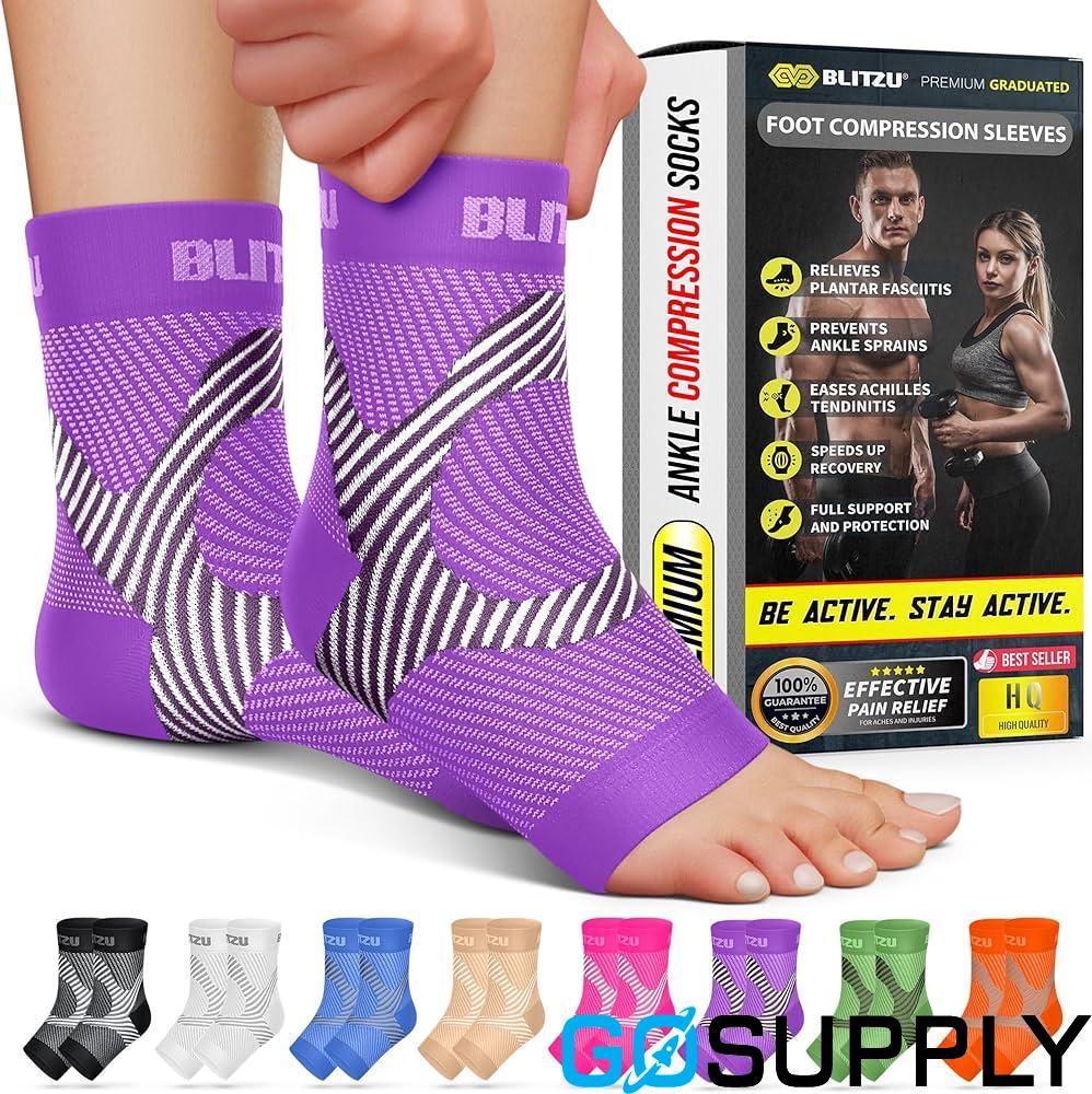 Foot & Ankle Sleeve Compression Socks L/XL